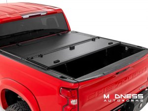 GMC Sierra 1500 Bed Cover - Tri-Fold - Flip Up - Hard Cover - 5'10" Bed GMC Sierra 1500 Bed Cover - Tri-Fold - Flip Up - Hard Cover - 5'10" Bed